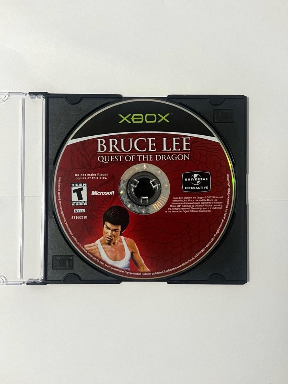 Bruce Lee: Quest of the Dragon (Microsoft Xbox, 2002) Tested - Disc Only